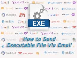 how to send executable file via email