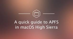 guide to APFS in macOS High Sierra