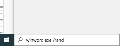 configure word once more with winword.exe